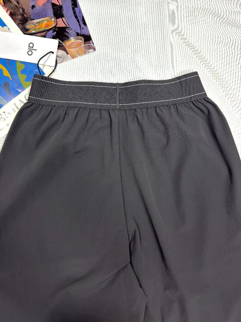 NWT ALO Yoga🛴Suit Up Trouser Dark Grey,Wide Leg 30” Inseam - Picture 5 of 8